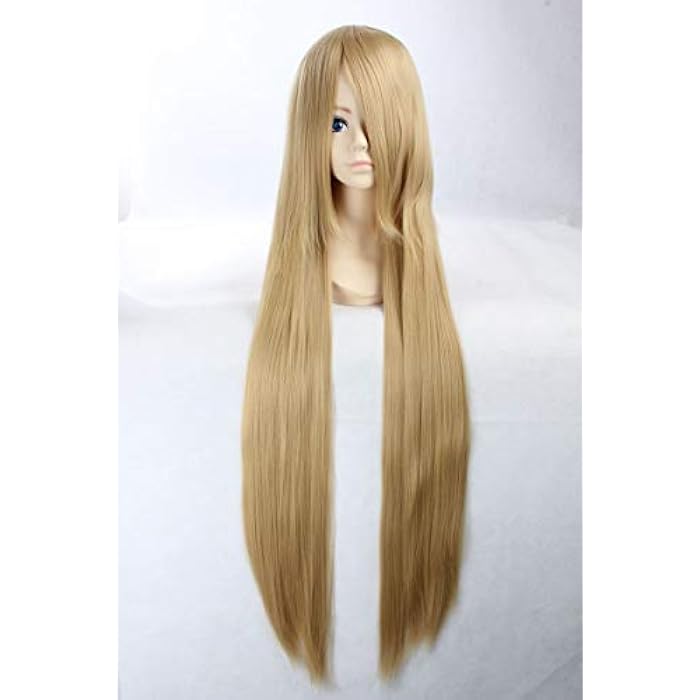 DILLARDS Fashion Japanese Manga Characters Long Straight Wigs Cosplay Blond 038A-3 - Image 1